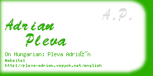 adrian pleva business card